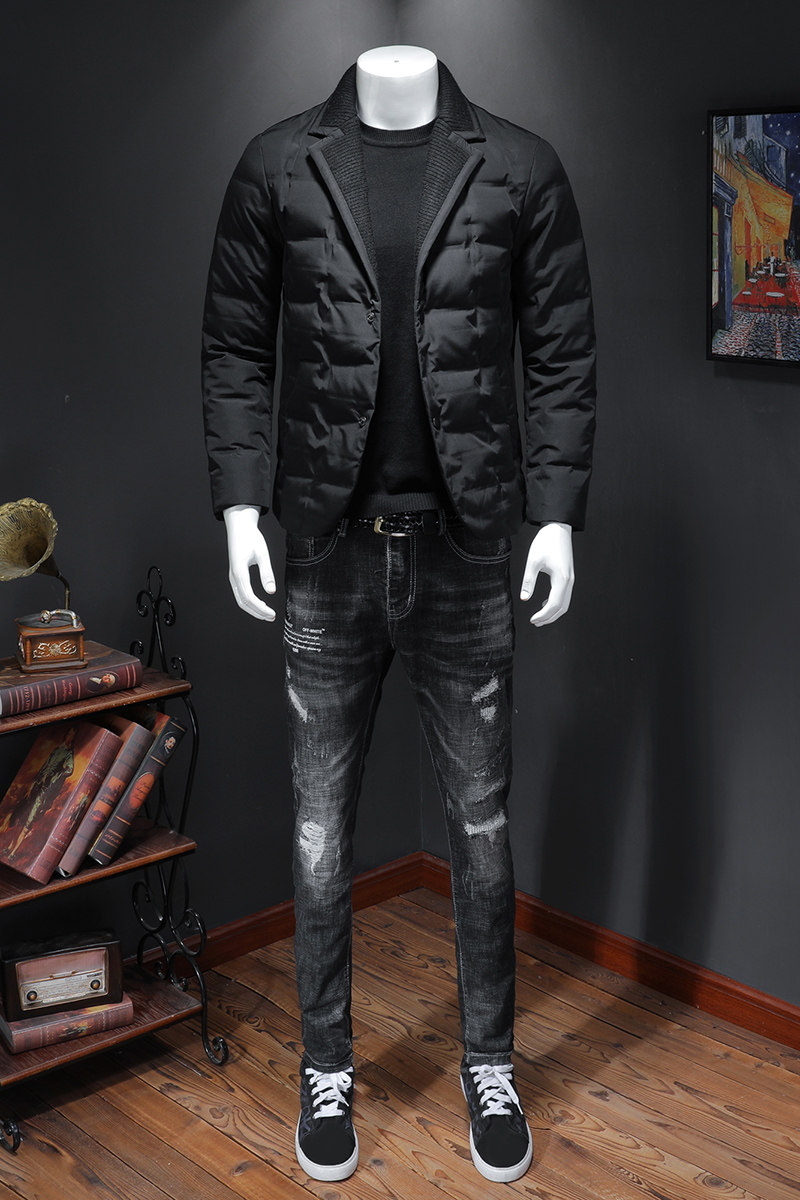秋冬款小西装羽绒服男钱塘3029-198025假模,男装羽绒服,钱塘6006(原3029)
