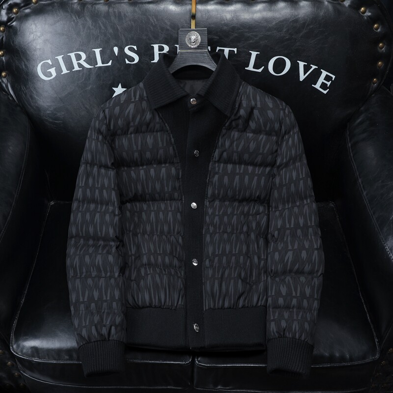 2025秋冬装新款90绒针织领羽绒服男 钱塘6006-7203-P310 沙发图图片