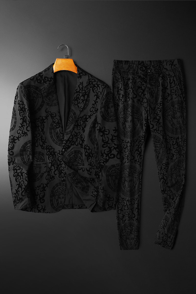 2021秋装新款植绒工艺西服套装男钱塘3029-X2222-P265平铺,男装西服套装,钱塘6006(原3029)
