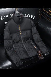 2025秋冬装新款拼接立领羽绒服男 钱塘6006-9988-P310 沙发图图片