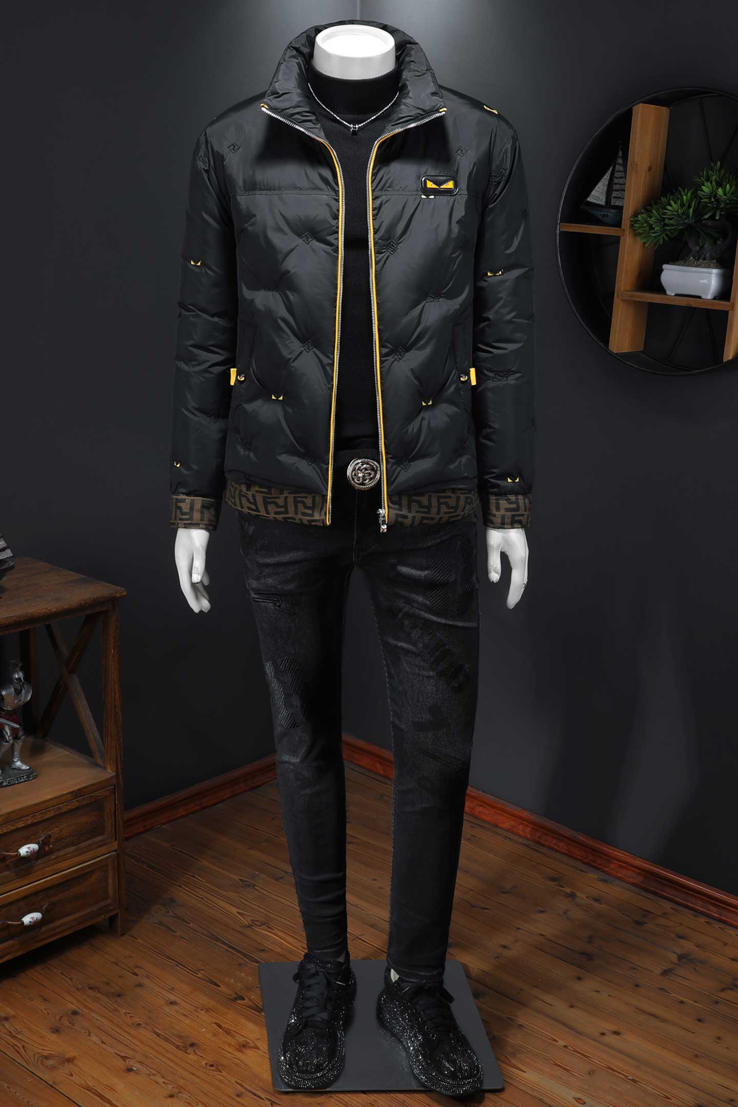 2025秋冬装刺绣90%绒立领羽绒服男钱塘6006-5108-P320镂空图,男装羽绒服,钱塘6006(原3029)