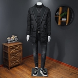 2021秋冬装加厚西装羽绒服男中长款钱塘3029-198010-P320假模，男装羽绒服，钱塘6006(原3029)