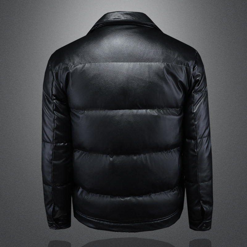 2025秋冬装新款90绒PU皮羽绒服男6006-7202-P310镂空图,男装羽绒服,钱塘6006(原3029)