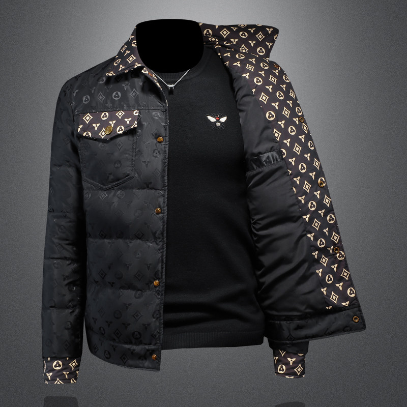 2025秋冬装新款翻领提花羽绒服男加厚钱塘3029-9119-P300楼空图,男装羽绒服,钱塘6006(原3029)