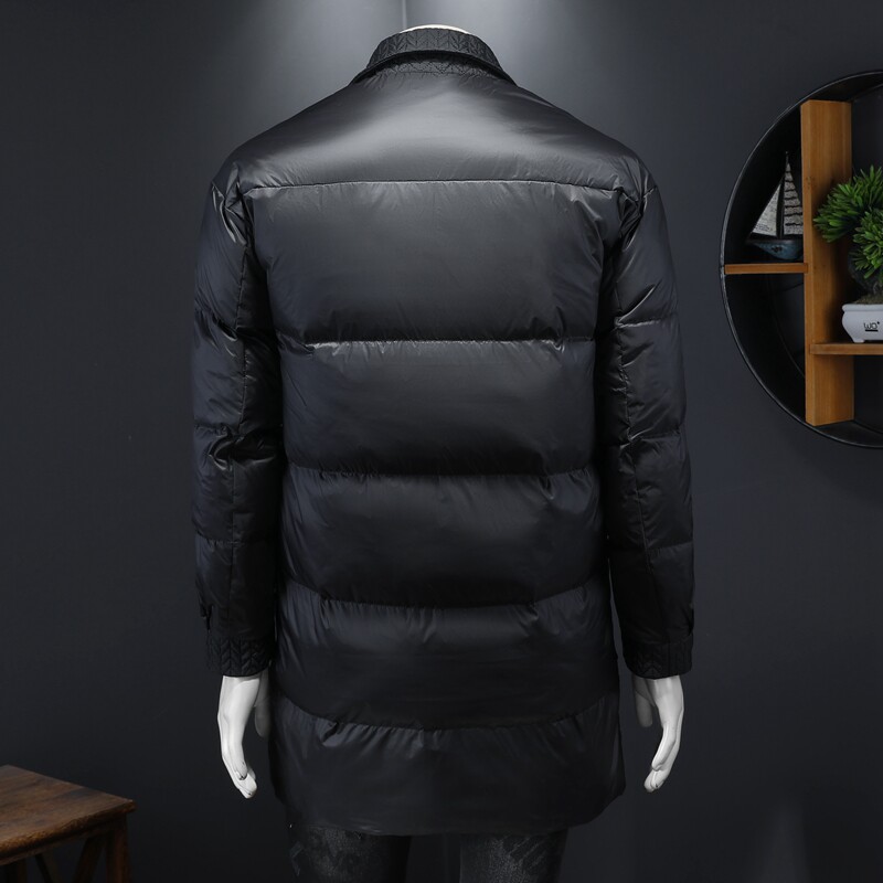 2025秋冬装中长款麦穗拼接羽绒服男钱塘6006-9811-P330尺码偏大,男装羽绒服,钱塘6006(原3029)