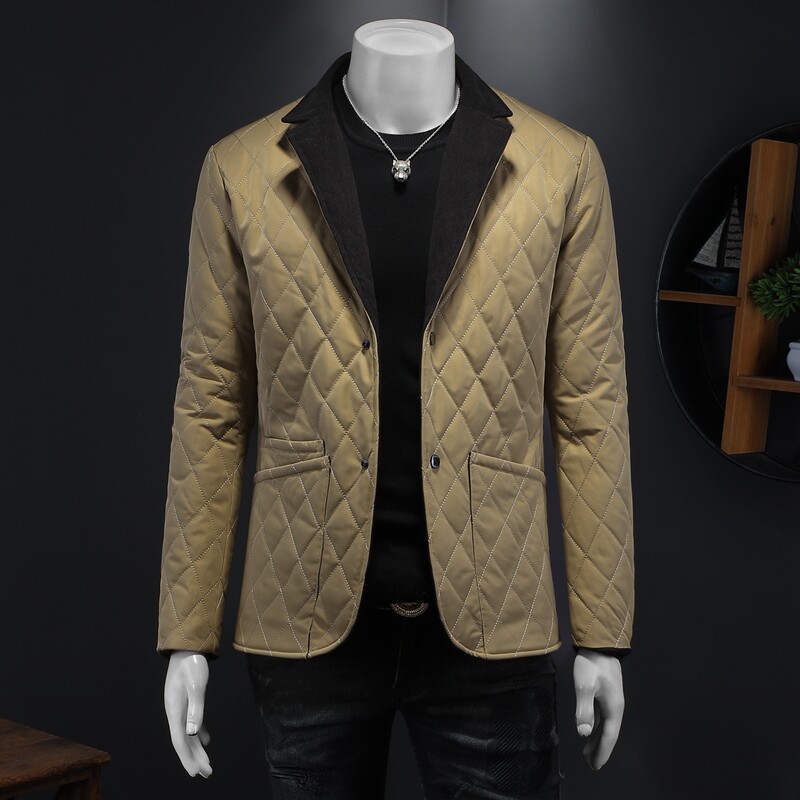 2025秋冬装新款90绒小西装羽绒服男加厚钱塘6006-7212-P290假模,男装西服套装,钱塘6006(原3029)