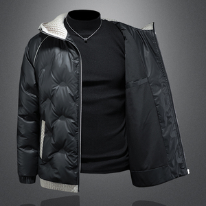 2025秋冬装90%绒连帽麦穗羽绒服男 钱塘6006-5122-P330 镂空图图片