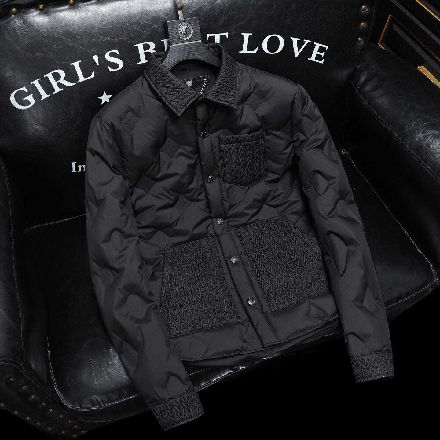 2025秋冬装90%绒衬衫领羽绒服男 钱塘6006-5562-P285 沙发图图片
