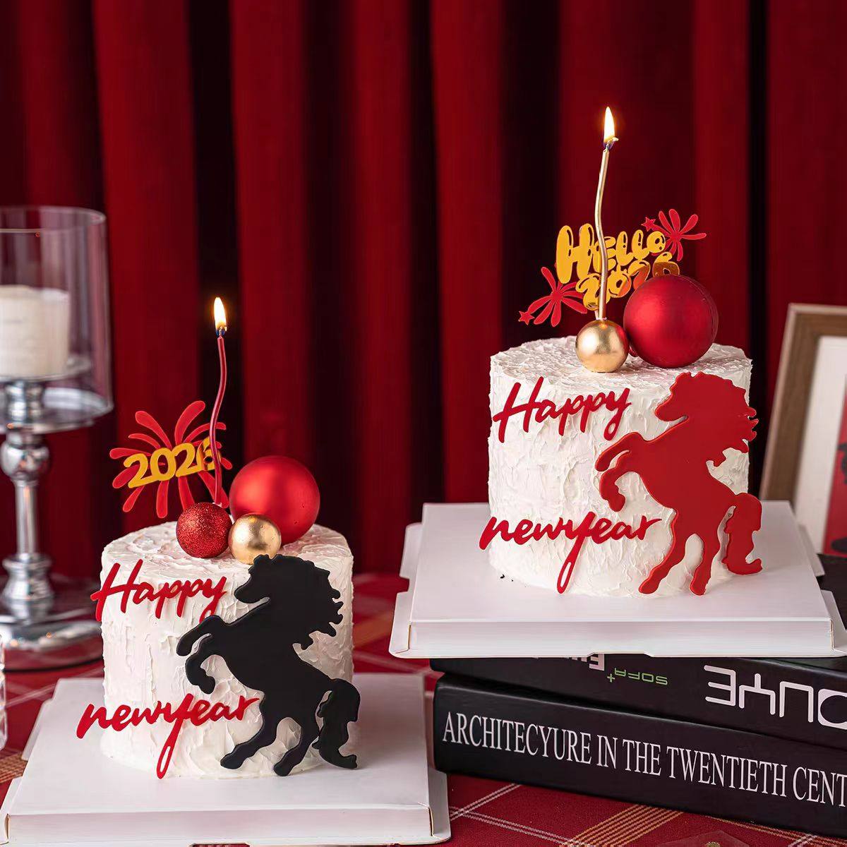 网红2026马年新年礼花马到成功亚克力插件元旦除夕跨年蛋糕装饰,节庆用品/礼品,蛋糕/烘焙装饰用品,淘宝优惠券,粉丝福利购,淘宝优惠卷