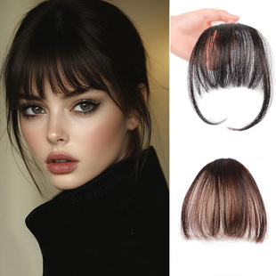bangs extension Hair 假发空气刘海两鬓加长薄刘海接发