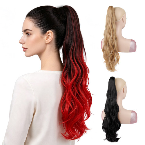 抓夹马尾辫接发ponytailshair