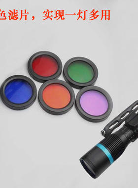 JW7112/HP强光搜索灯镜片现场匀光勘察灯多波段配件五色滤片