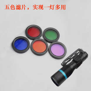 JW7112/HP强光搜索灯镜片现场匀光勘察灯多波段配件五色滤片
