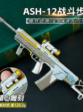 游戏周边武器17厘米ASH-12战斗步枪怜悯武器手办道具模型金属