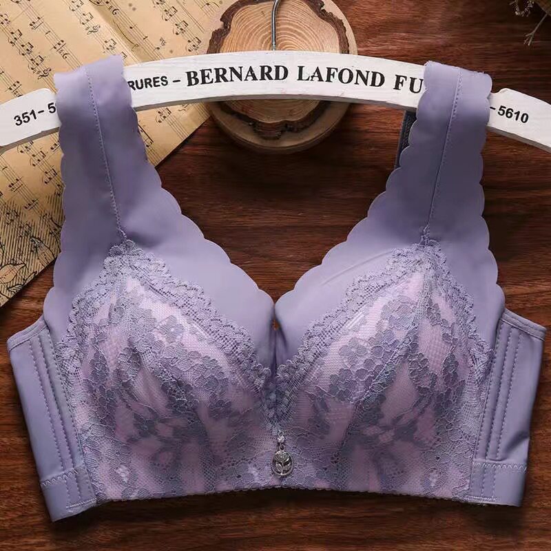 文胸无钢圈背心式聚拢收副乳上托小胸厚杯薄款性感女士内衣胸罩杯
