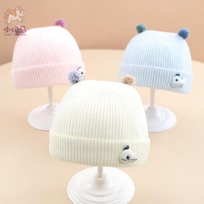 婴儿毛线帽秋冬季可爱
