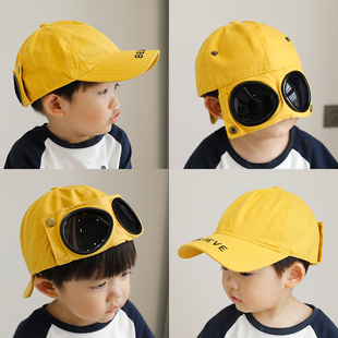 儿童帽子春秋薄款男童棒球帽春夏季防晒遮阳宝宝鸭舌帽小孩外出潮