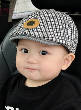 宝宝帽子春秋季韩版贝雷帽开春1到3岁男童薄款百搭2026新款前进帽