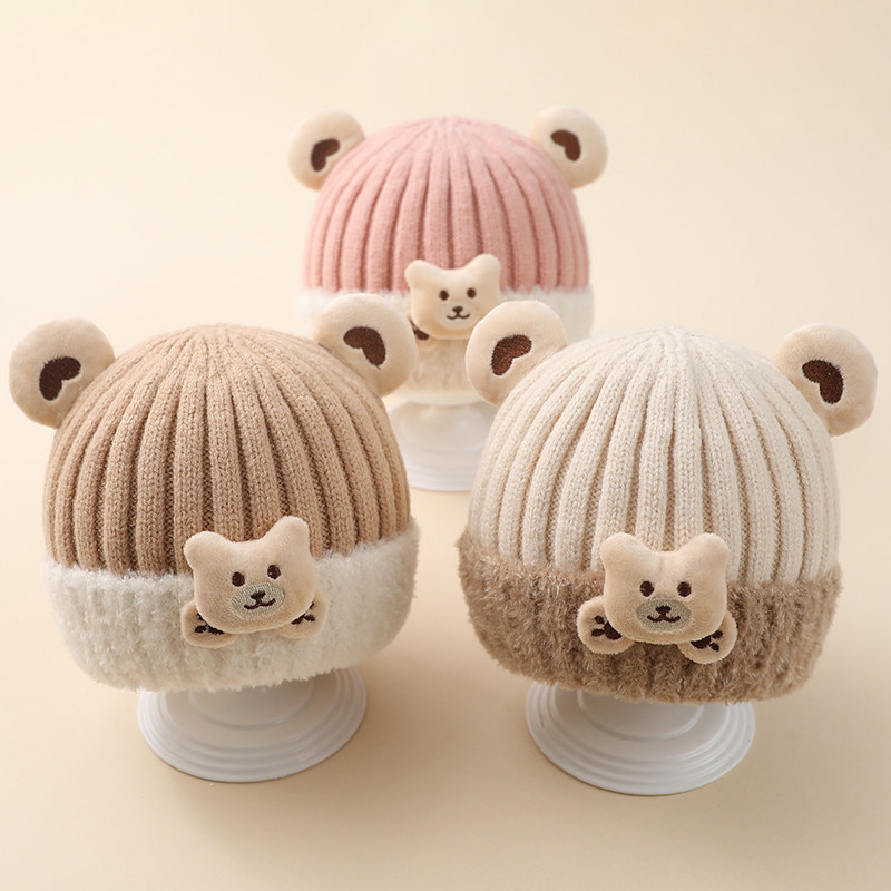 宝宝帽子秋冬季新款可爱毛线帽6个月婴儿女超萌保暖儿童男护耳帽8,童装/婴儿装/亲子装,帽子,淘宝优惠券,粉丝福利购,淘宝优惠卷