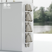 侧挂拖鞋 架 进门玄关拖鞋 里本 收纳 简易门口浴室窄小置物挂架子