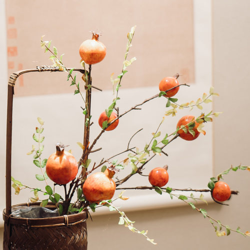 仿真果实树枝装饰品吊兰假花