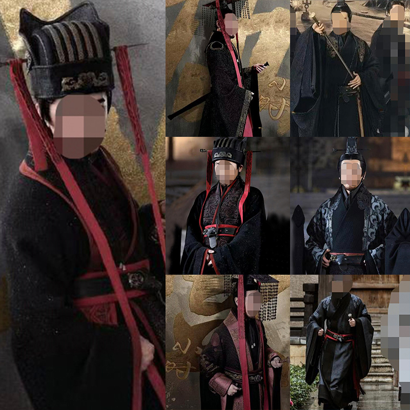 秦汉影视古装大秦赋帝国之天下同款棉麻演出服装君主帝王大臣汉服