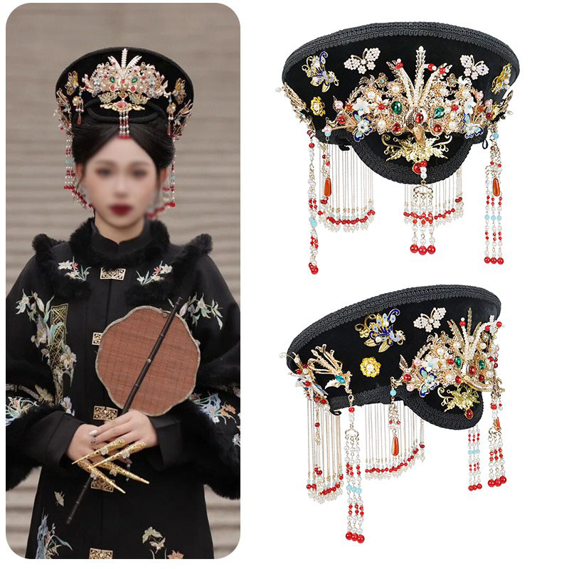 故宫亲子摄影格格娘娘佃帽配饰