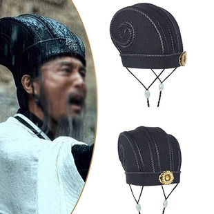 古代男汉服丞相帽三国头饰古装道具舞台大臣头饰帽子古装诸葛亮帽