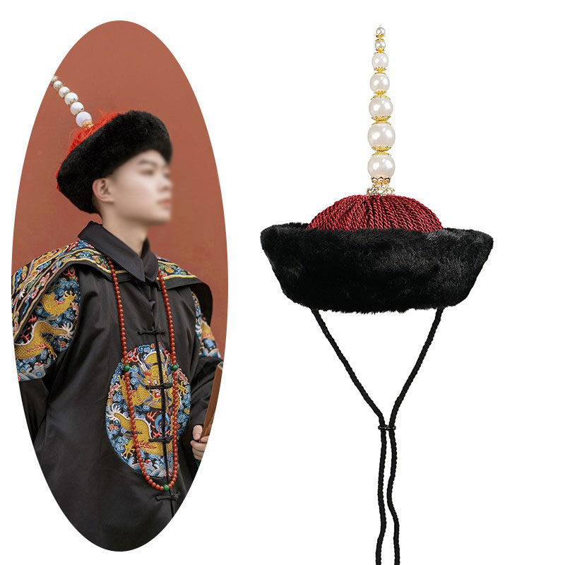 古风清朝男帽子四季可用