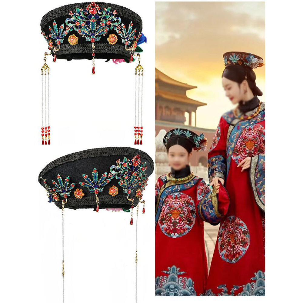 佃帽帽子清朝皇后原版设计高端