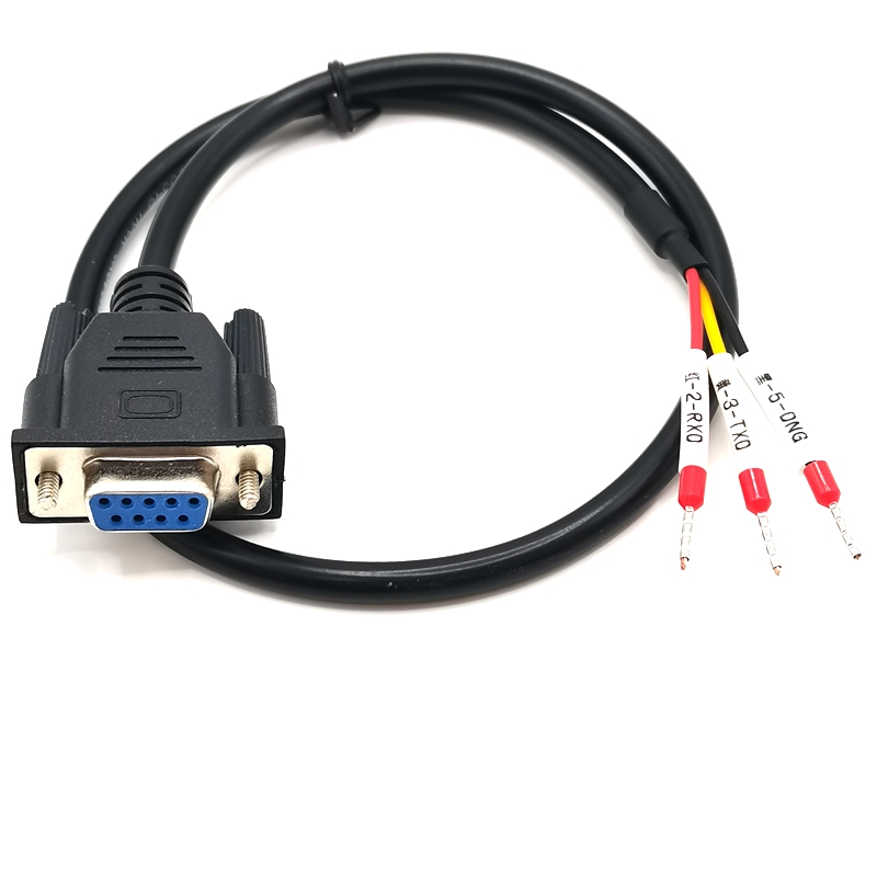 定做串口线rs232单头db9