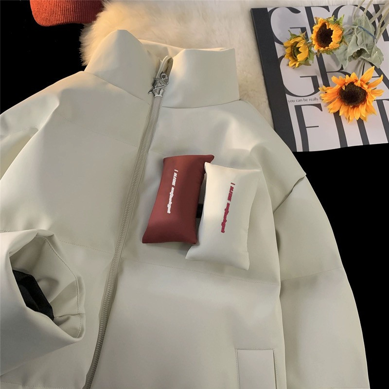 706-1-MB530-P128现货高质量冬季港风情侣pu皮棉衣加厚棉服,男装棉衣,星座706-1