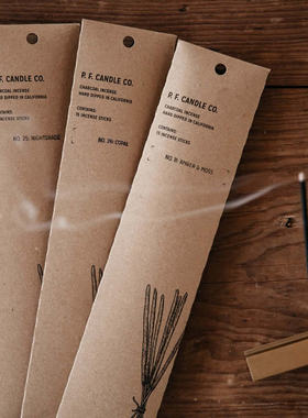 PFCANDLE手工线香安神助眠进口精油香氛清舍礼物P.F. CANDLE CO