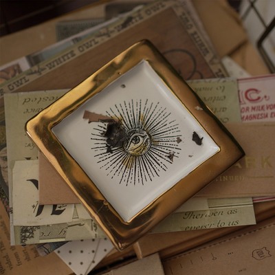 德国原装进口手工陶瓷香薰托盘