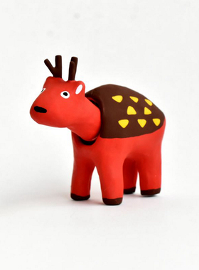 日本中川奈良玩具摆件鞠躬致敬