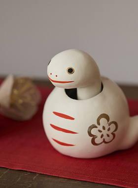 日本限定 野泽民间艺术 中川政七 × 会津张子 乡土玩具 缘起 蛇