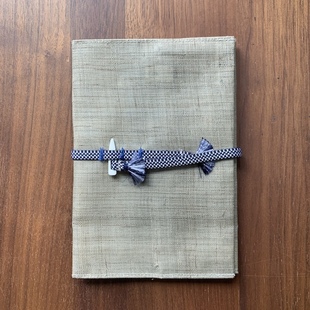 日本进口 中川政七商店 游中川の手织麻 文库本书皮书套 真田紐