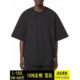 加肥加大男士 体恤短袖 T恤纯棉超大码 宽松胖子纯色黑色肥佬大码