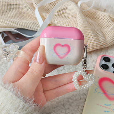 水彩心适用于Airpodspro3保护套AirPods4耳机套aipods2/AirPodspro2苹果airpods3小众创意光面菲林耳机壳