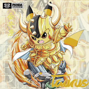 圣斗士黄金战士长袖T恤皮卡丘联名十二星座卫衣金牛座ins潮情侣装