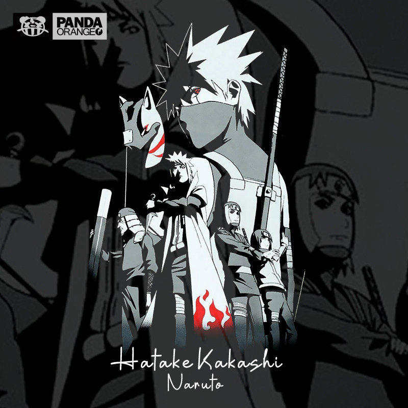 火影忍者联名t恤日系卡通动漫画卡卡西周边二次元学生情侣装卫衣