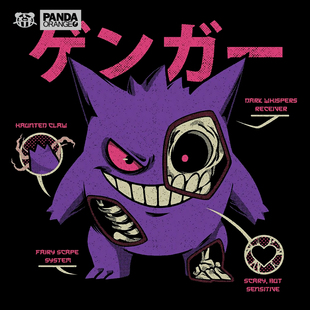 精灵宝可梦联名t恤卡通动漫周边二次元 衣服耿鬼日系学生卫衣情侣