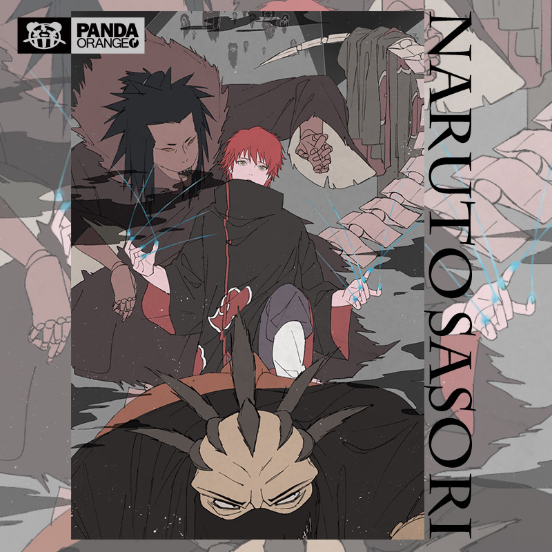 火影忍者联名t恤卡通动漫画赤砂之蝎周边衣服日系学生情侣装卫衣