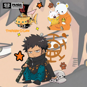 海贼王联名t恤日系卡通动漫画贝波罗心脏海贼团学生情侣装 卫衣潮