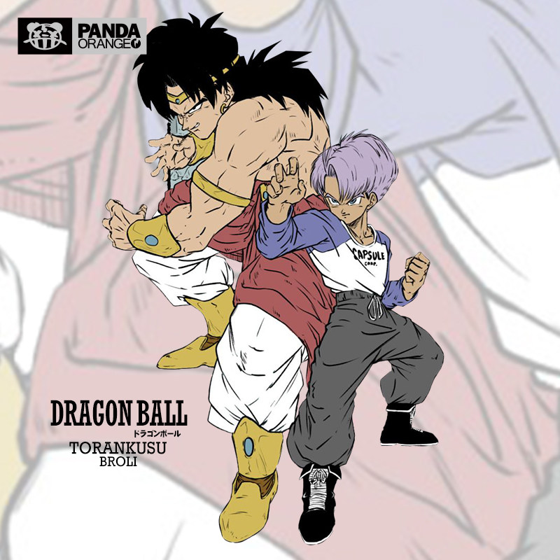 七龙珠联名t恤卡通动漫画特兰克斯布罗利周边衣服学生情侣装卫衣