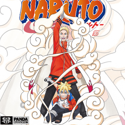 火影忍者联名t恤卡通动漫周边衣服鸣人博人漫画学生短袖情侣装潮