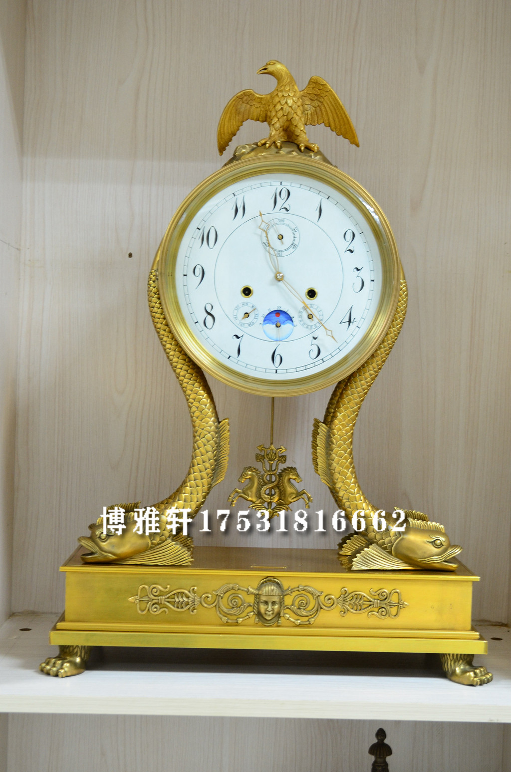 机械全铜钟古典老式仿故宫古董座钟欧式铸铜壁炉风水镇宅台钟复古