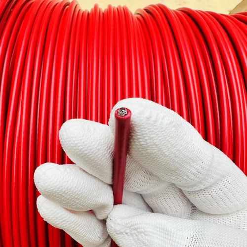 红色304不锈钢包塑软钢丝绳0.38mm-2mm4mm钓鱼线活鱼锁扣植物爬绳