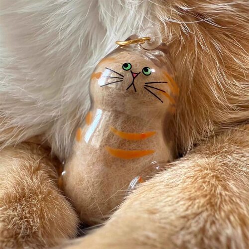 Cat Hair Memorial Pendant永远爱猫的毛纪念吊坠装饰亚马逊新品