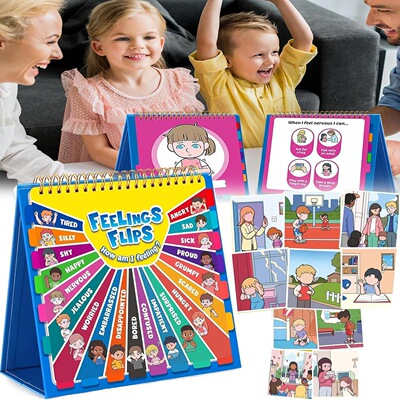 跨境新品儿童情绪书Children's Feelings and Emotions Book